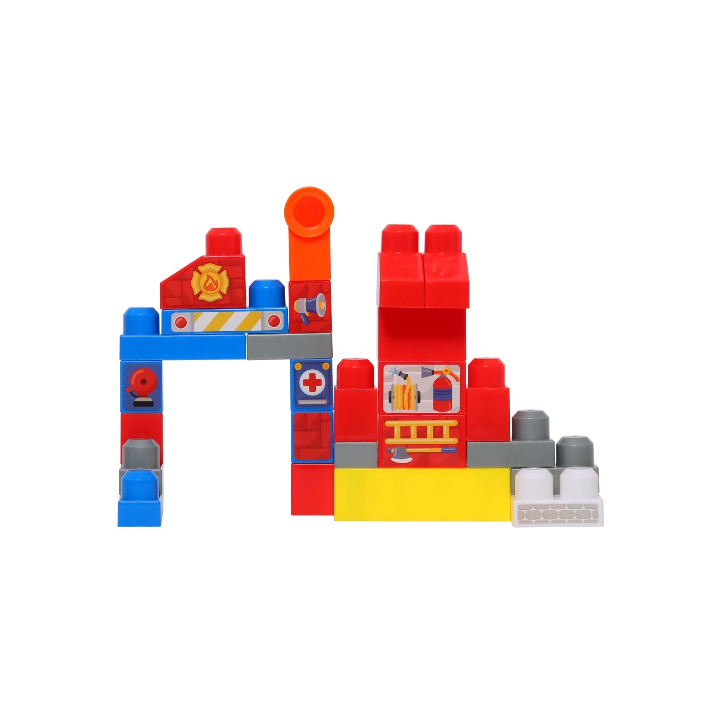BLOQUES BUILD ME UP MAXI 650101 BOMBEROS 31 A 32 PIEZAS MODELO ALEAOTRIO - 9
