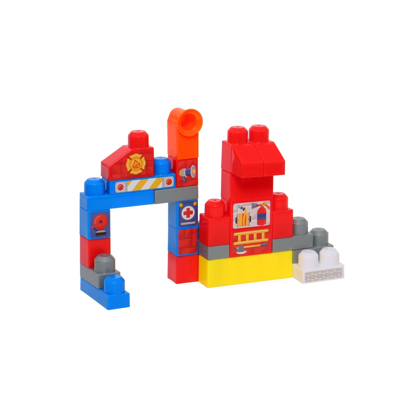 BLOQUES BUILD ME UP MAXI 650101 BOMBEROS 31 A 32 PIEZAS MODELO ALEAOTRIO - 10