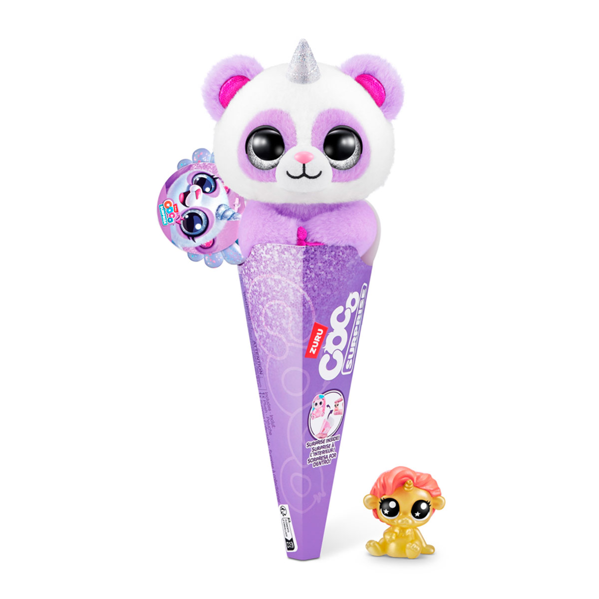 MINI PELUCHE COLECCION FANTASIA  COCO CONES SURTIDO - 6