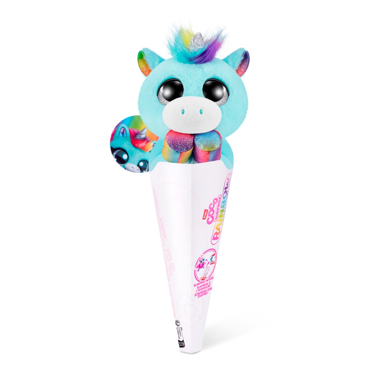 MINI PELUCHE COLECCIÓN ARCO IRIS COCO CONES SURTIDO - 1