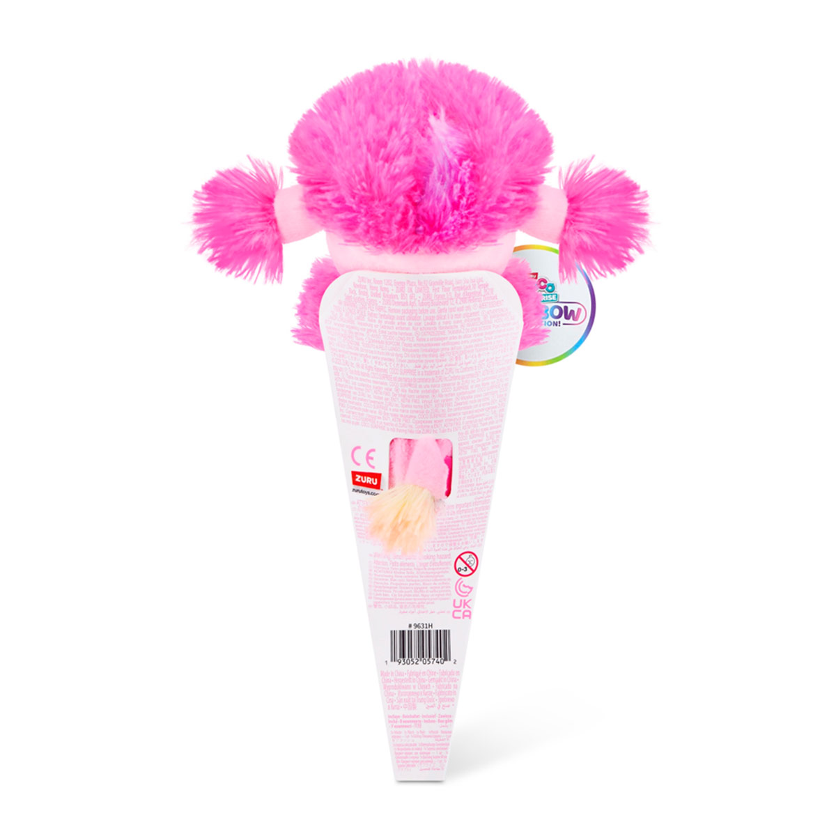 MINI PELUCHE COLECCIÓN ARCO IRIS COCO CONES SURTIDO - 15