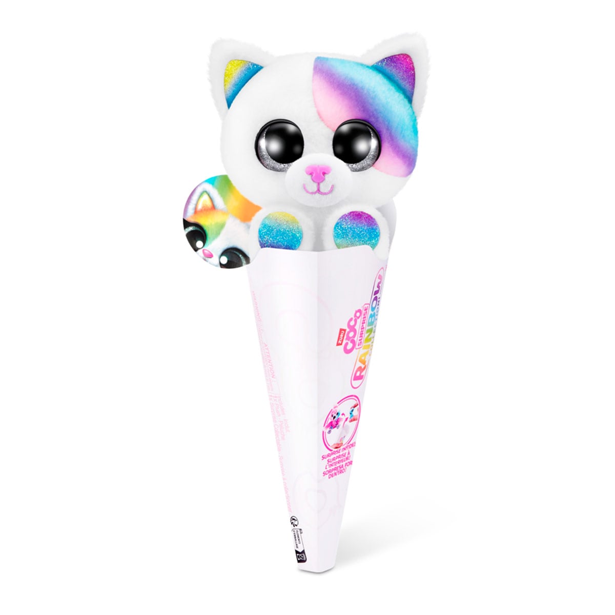 MINI PELUCHE COLECCIÓN ARCO IRIS COCO CONES SURTIDO - 4