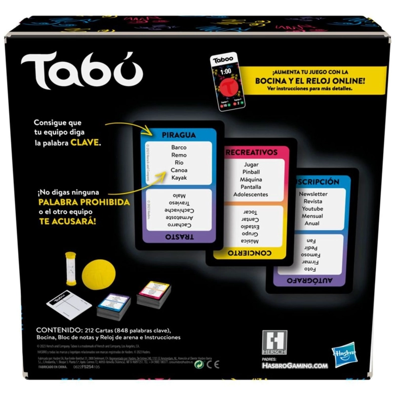 JUEGO MESA HASBRO GAMING TABOO - 4