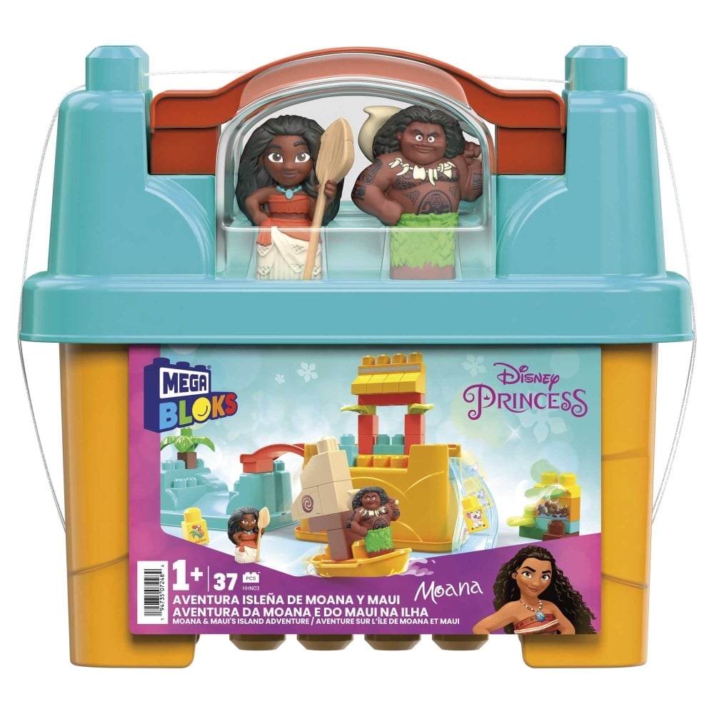 BLOQUES CONSTRUCCION MEGA BLOKS HLX60 JUGUETE AVENTURA MOANA Y MAUI - 1