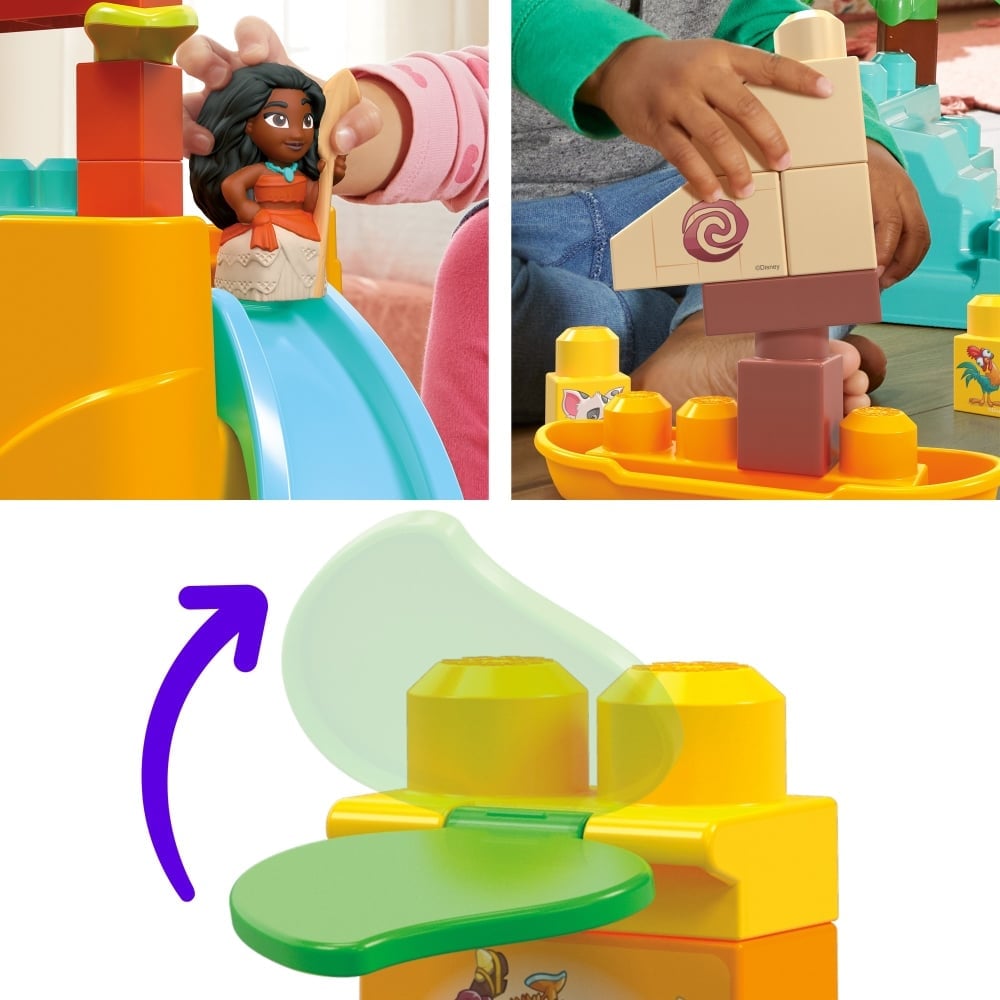 BLOQUES CONSTRUCCION MEGA BLOKS HLX60 JUGUETE AVENTURA MOANA Y MAUI - 3