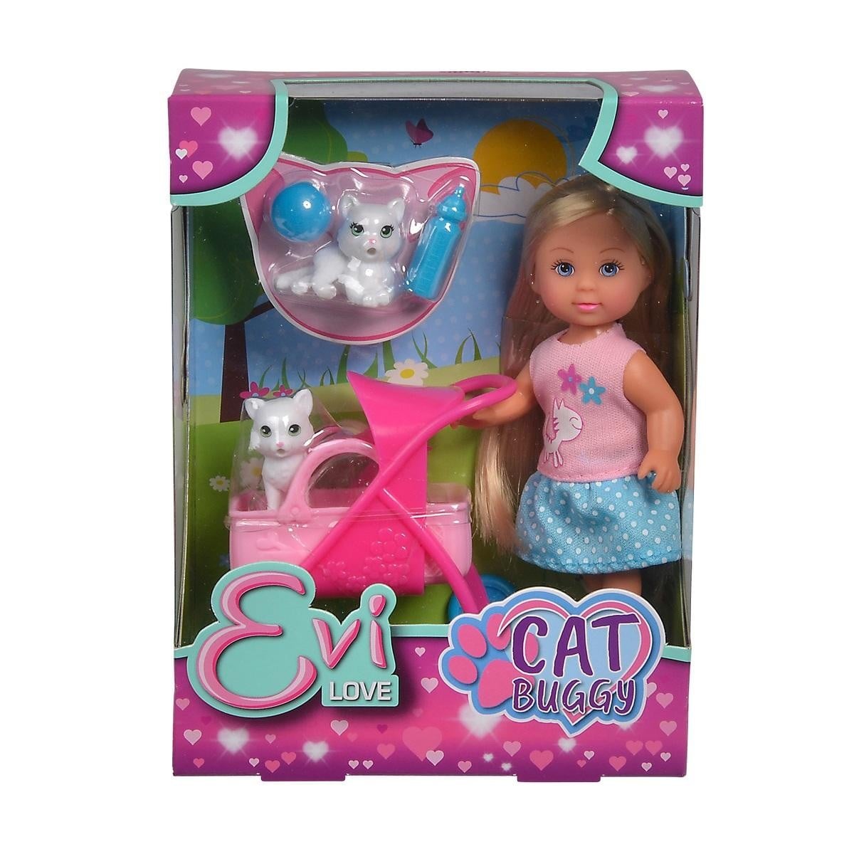 MUNECA EVI LOVE GATO + COCHE + ACC.                - 1