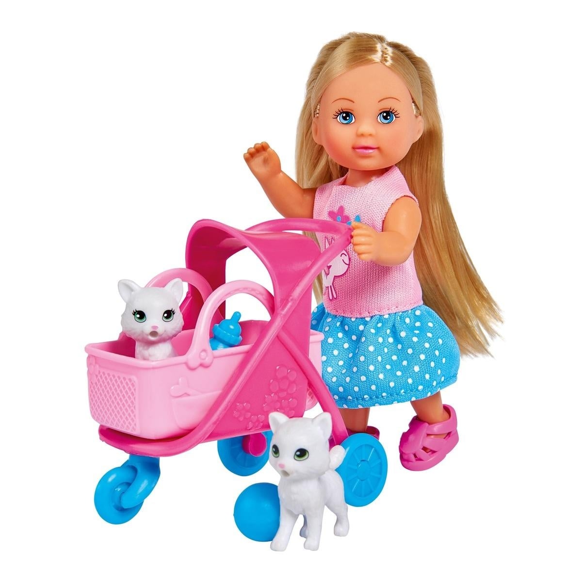 MUNECA EVI LOVE GATO + COCHE + ACC.                - 2