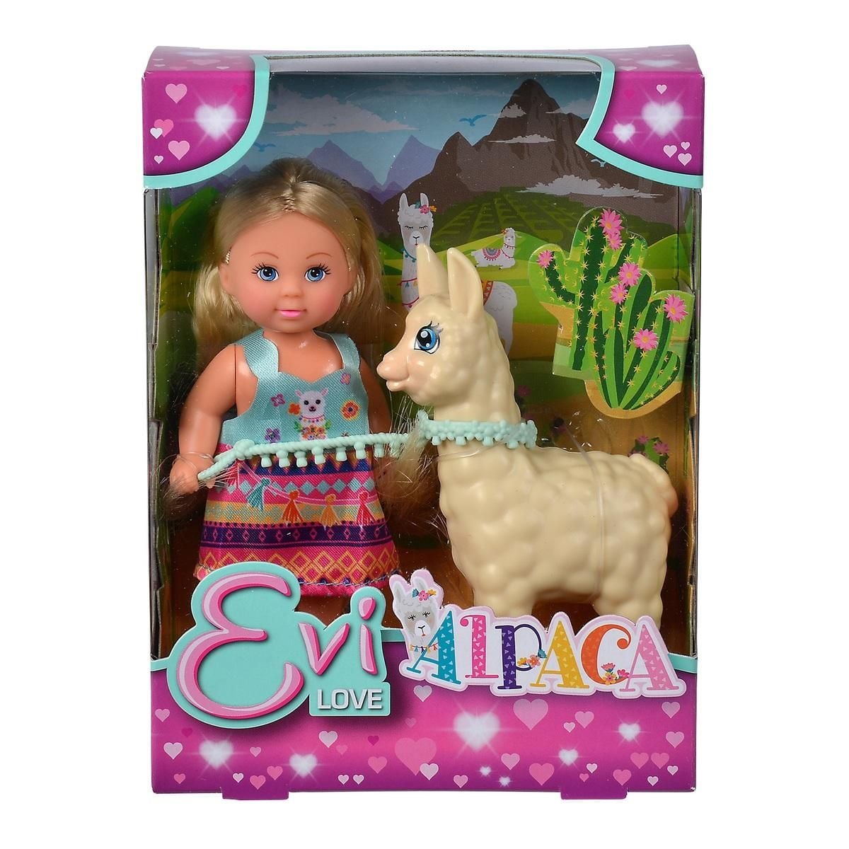 MUNECA EVI LOVE TRAJE TIPICO CON ALPACA - 1