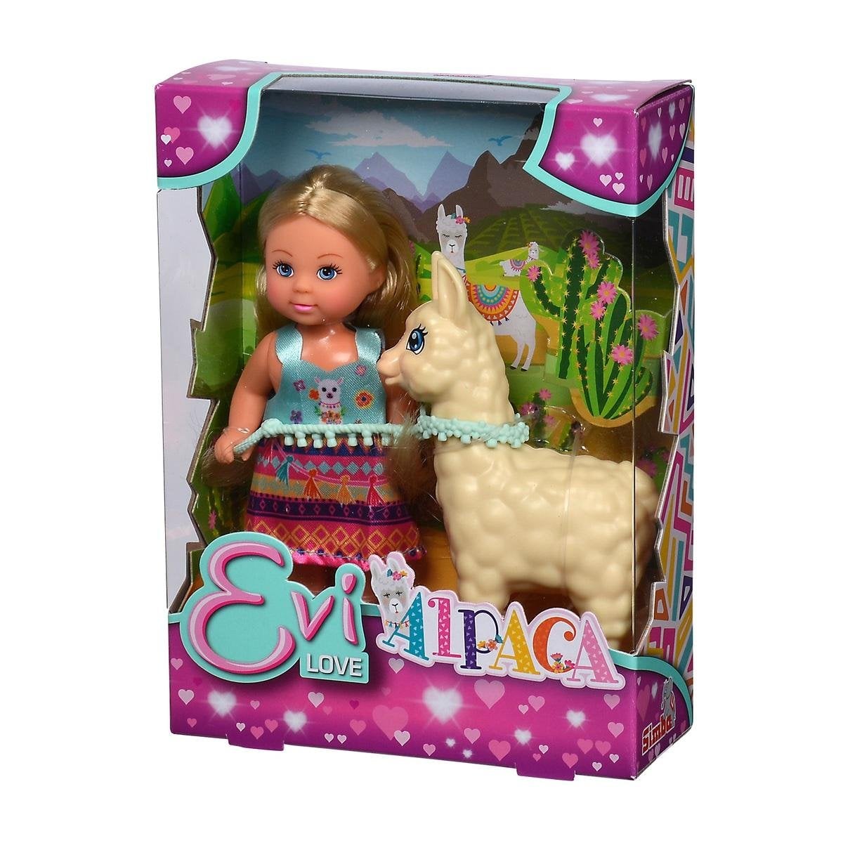 MUNECA EVI LOVE TRAJE TIPICO CON ALPACA - 2