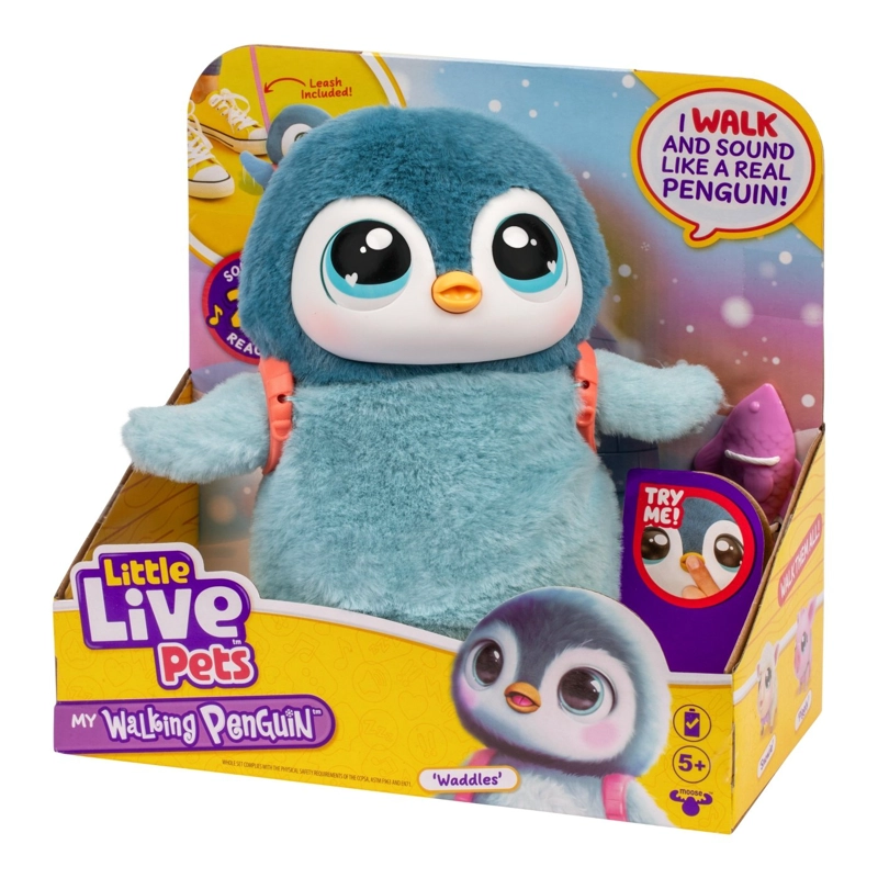 PELUCHE LITTLE LIVE PETS MI MASCOTA PINGUINO - 1