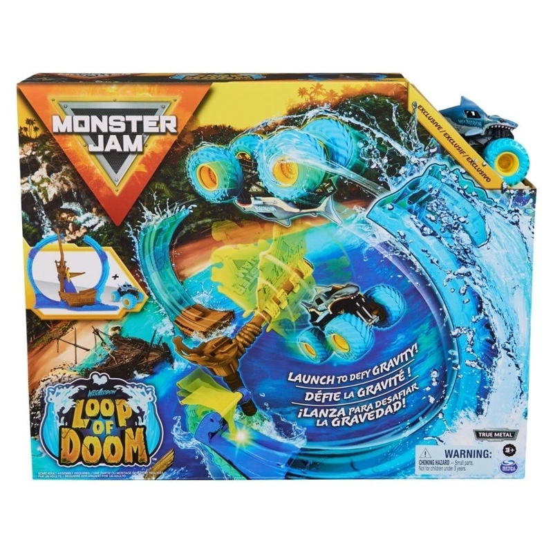 SET MONSTER JAM 6070018 JUEGO ACROBACIAS MEGALODON 1 64 - 3