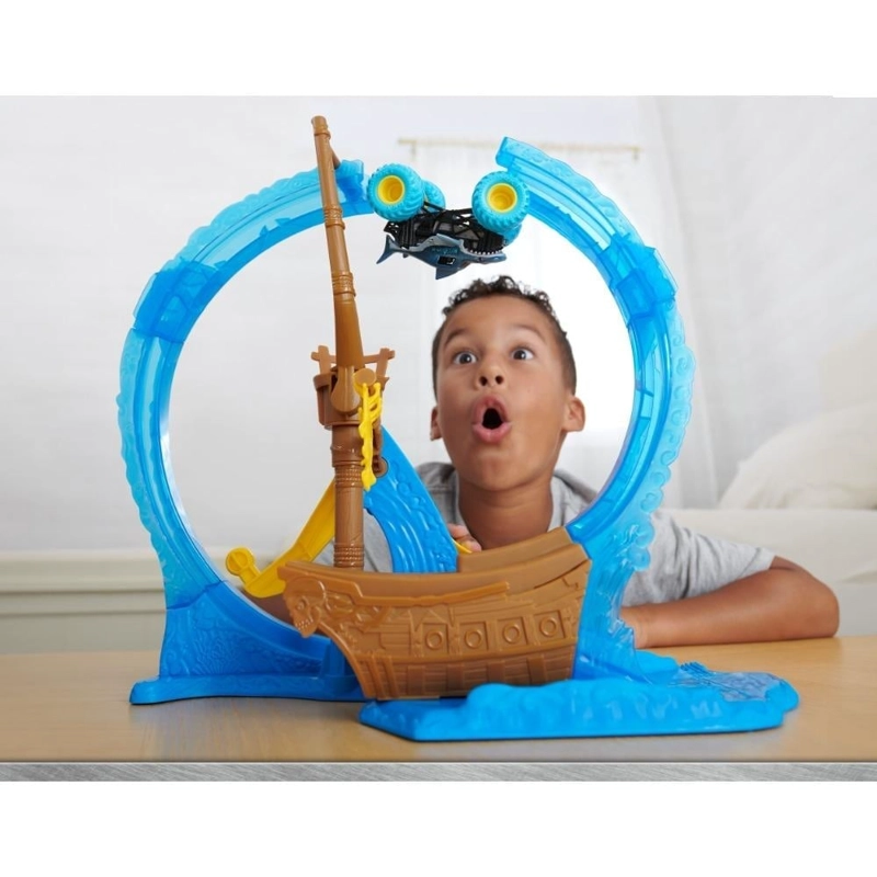 SET MONSTER JAM 6070018 JUEGO ACROBACIAS MEGALODON 1 64 - 4