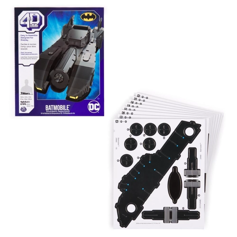 ROMPECABEZAS BATMAN 6070178 4D BUILD BATIMOVIL RETRO 202 PIEZAS - 3