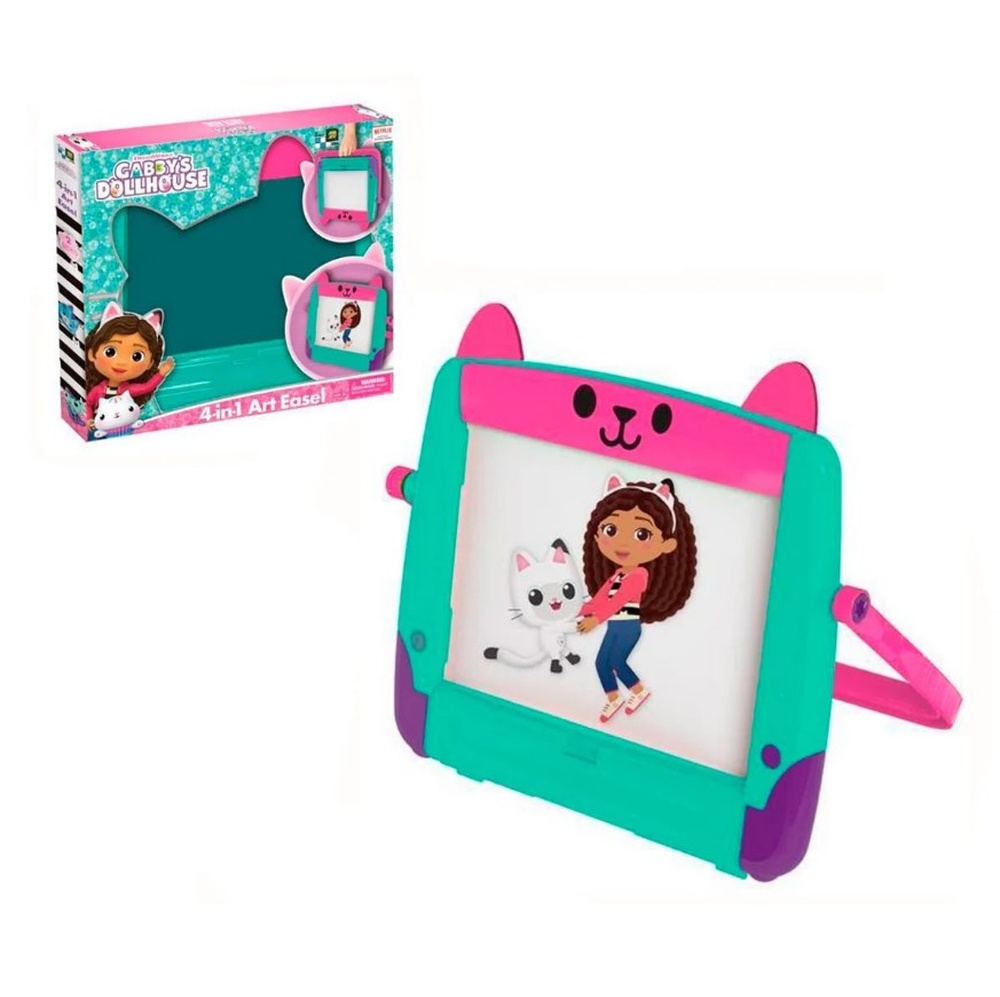 JUEGO DIDÁCTICO GABBYS DOLLHOUSE PIZARRA MÁGICA 4 EN 1 - 1