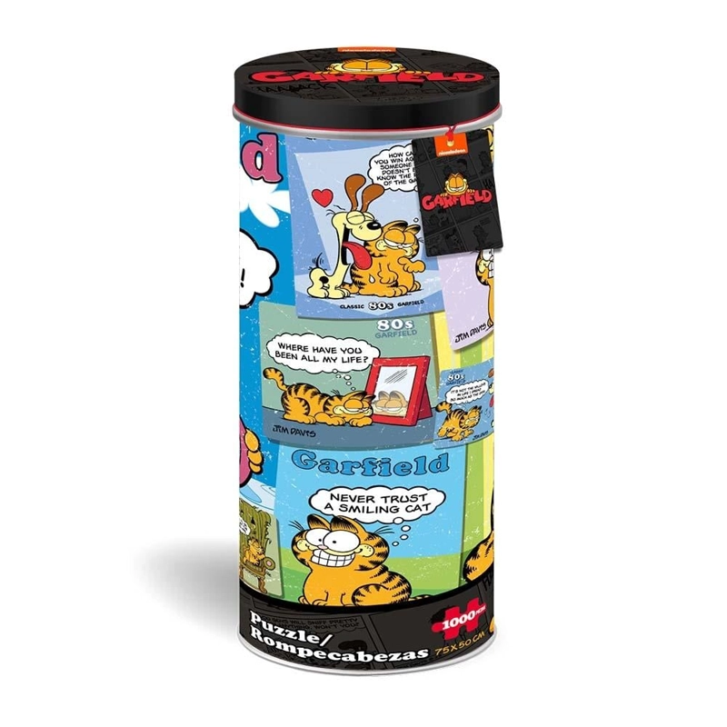 ROMPECABEZAS GARFIELD APP-32880-GF PUZZLE TUBO METALICO 1000 PCS 2 MODELOS - 1