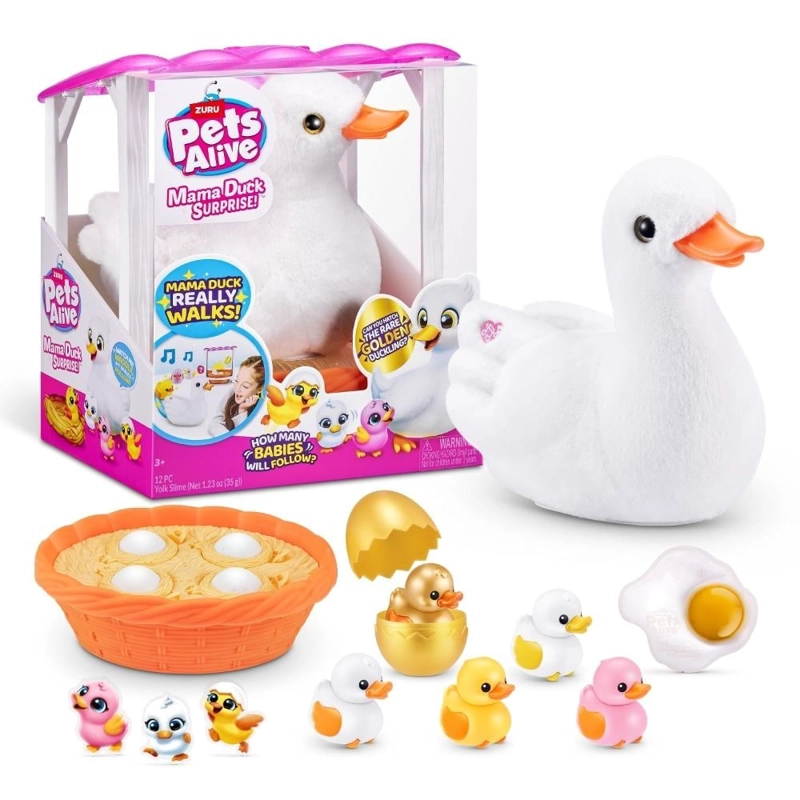 PELUCHE PETS ALIVE MAMÁ PATO INTERACTIVO - 1