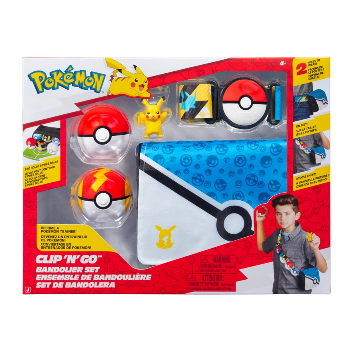 SET DE BANDOLERA CON POKEBOLA Y FIGURA POKÉMON SURTIDO - 1