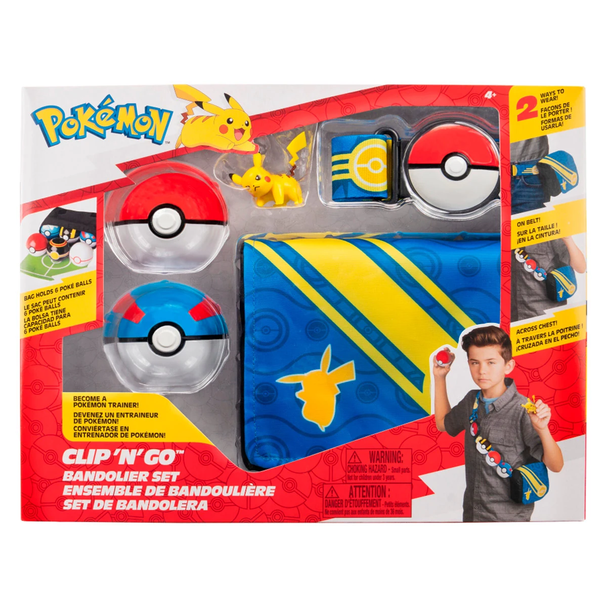 SET DE BANDOLERA CON POKEBOLA Y FIGURA POKÉMON SURTIDO - 2