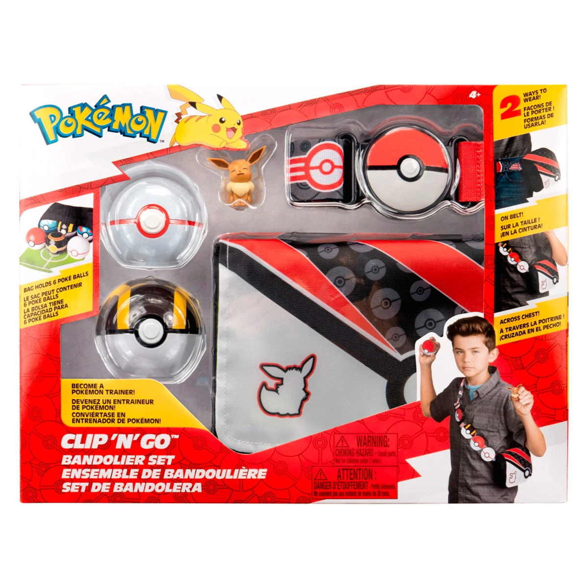 SET DE BANDOLERA CON POKEBOLA Y FIGURA POKÉMON SURTIDO - 3
