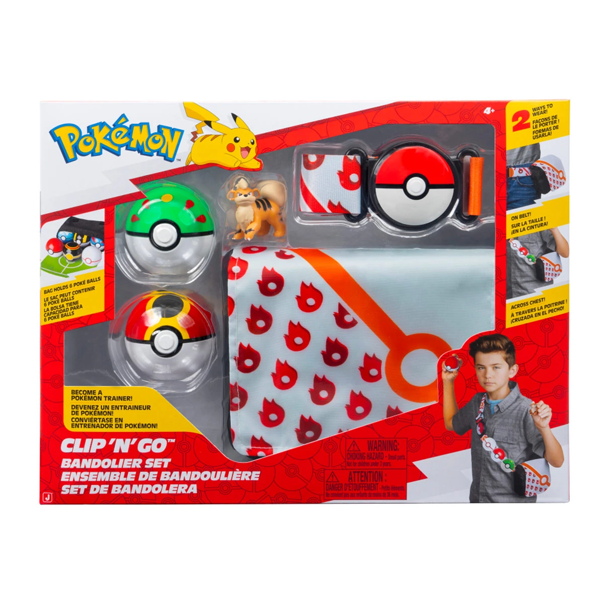 SET DE BANDOLERA CON POKEBOLA Y FIGURA POKÉMON SURTIDO - 4