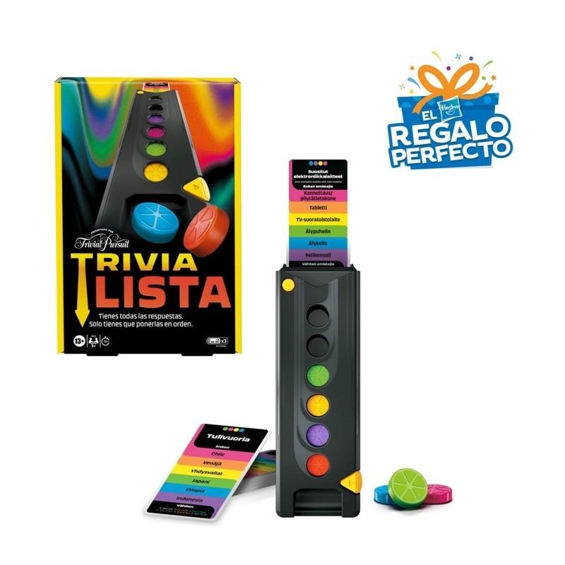 JUEGO MESA HASBRO F9833 DROP TRIVIA TRIVIAL PURSUIT - 3