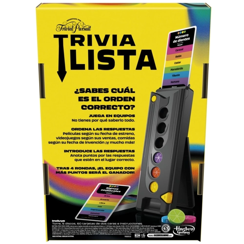 JUEGO MESA HASBRO F9833 DROP TRIVIA TRIVIAL PURSUIT - 4