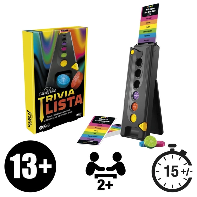 JUEGO MESA HASBRO F9833 DROP TRIVIA TRIVIAL PURSUIT - 5