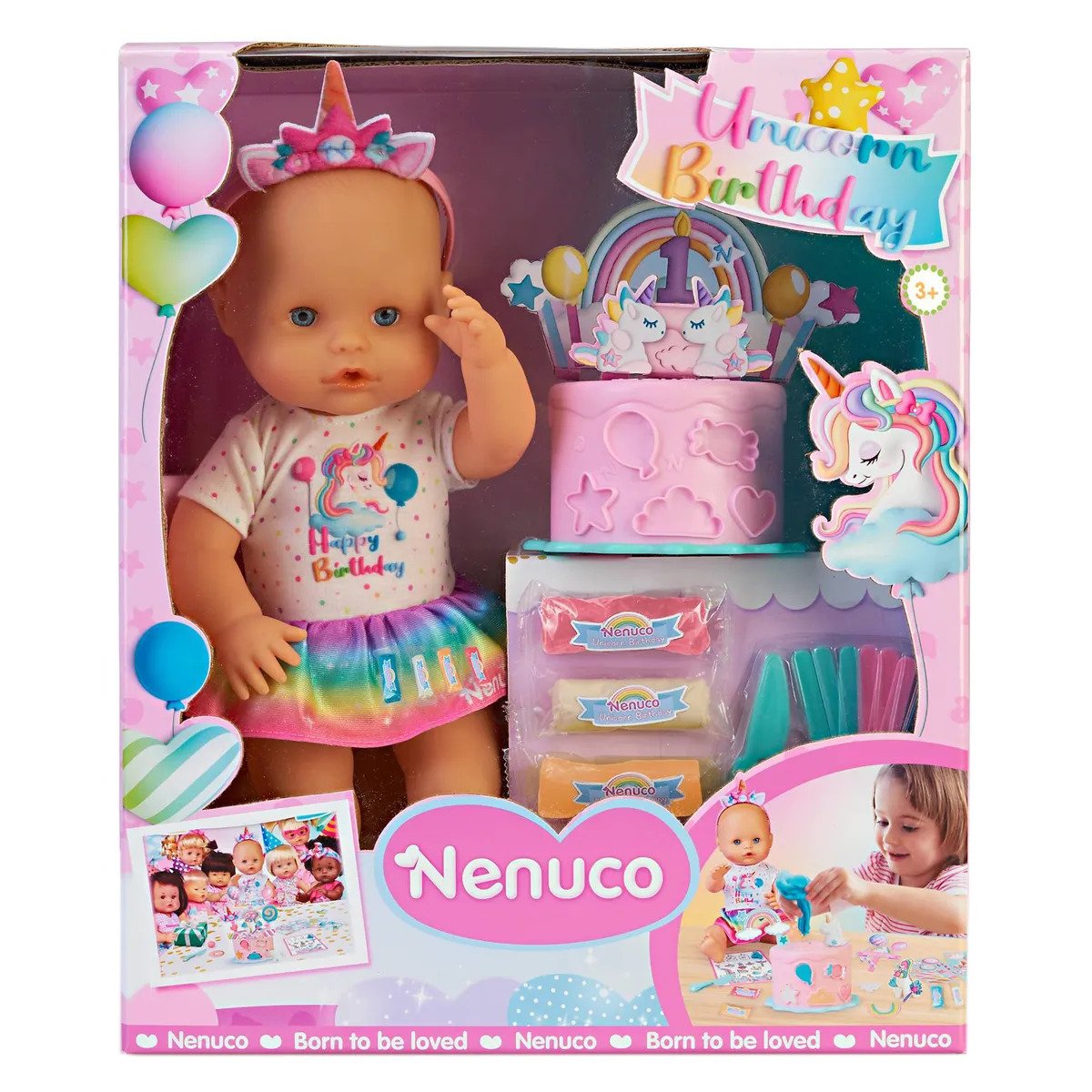 MUÑECA STRAWBERRY NFN77000 NENUCO CUMPLEAÑOS DE UNICORNIO - 3