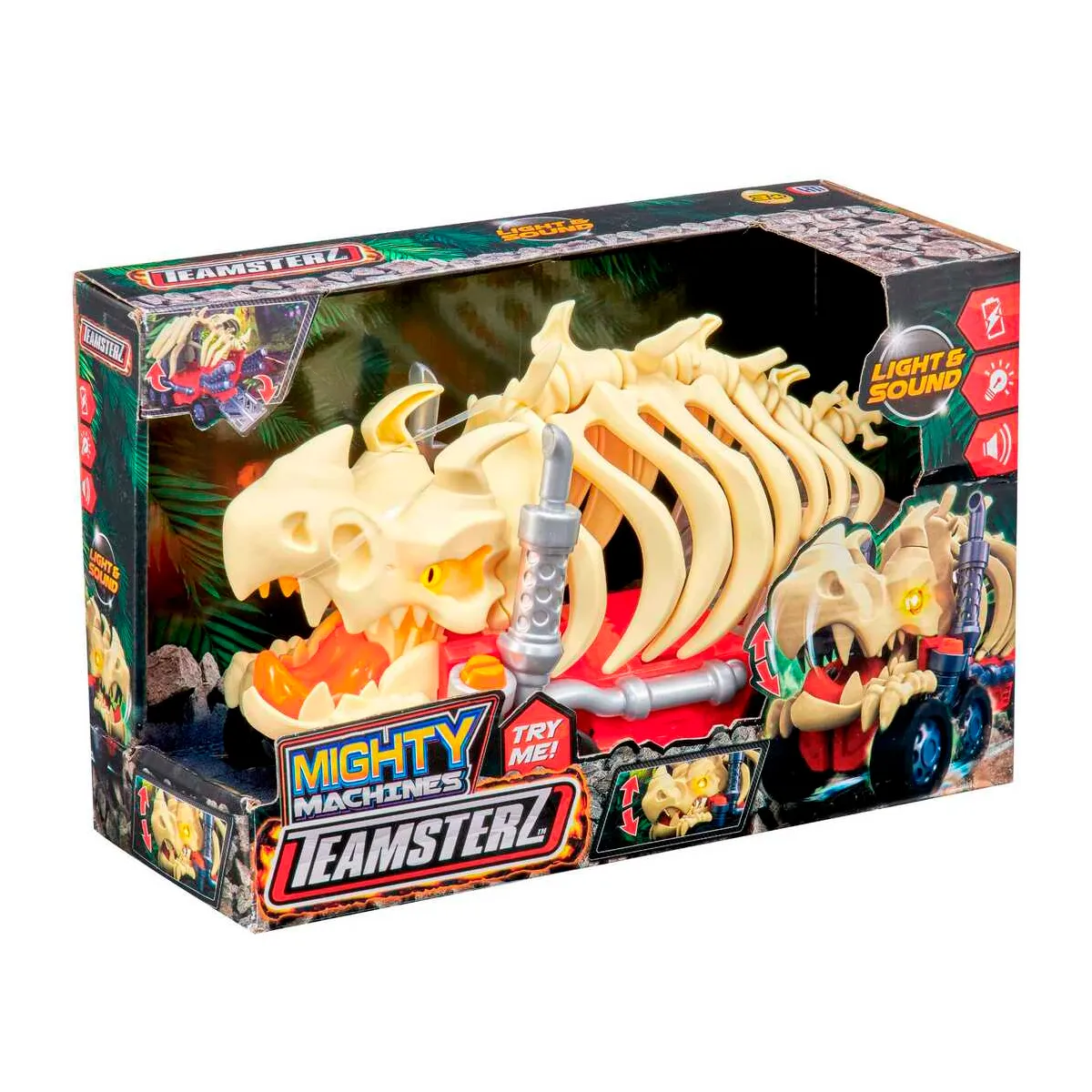 TAMSTERZ REMOLQUE T-REX ESQUELETO + LUCES Y SONIDO - 10