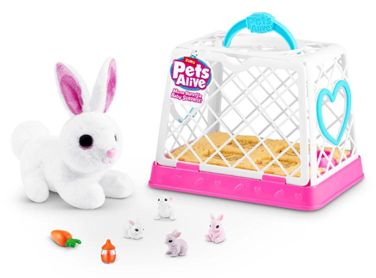 PELUCHE PETS ALIVE JUGUETE MAMA CONEJO INTERACTIVO - 4