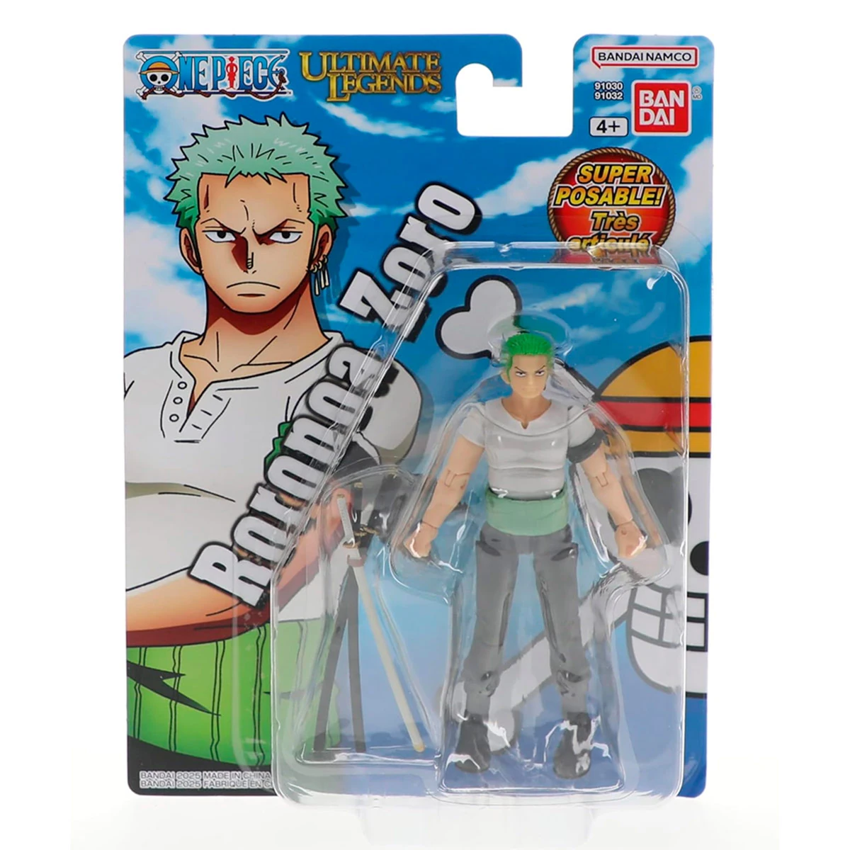 FIGURA DE ACCIÓN BANDAI RORONOA ZORO ONE PIECE 12CM  - 6