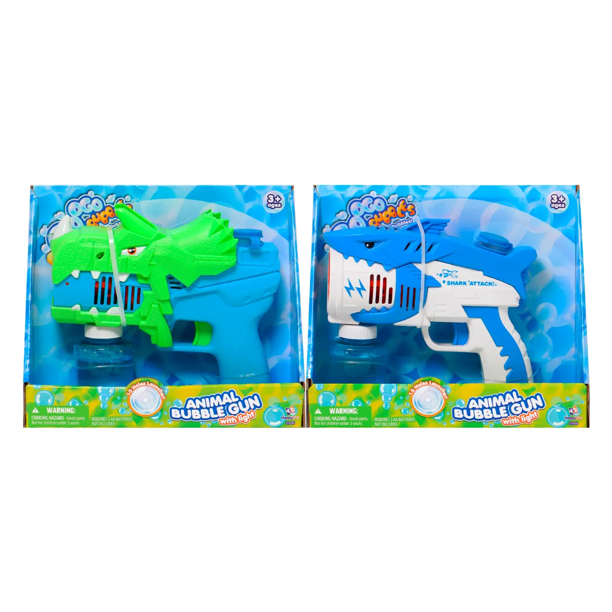 ANIMAL BUBBLE GUN WITH LIGHT - 1
