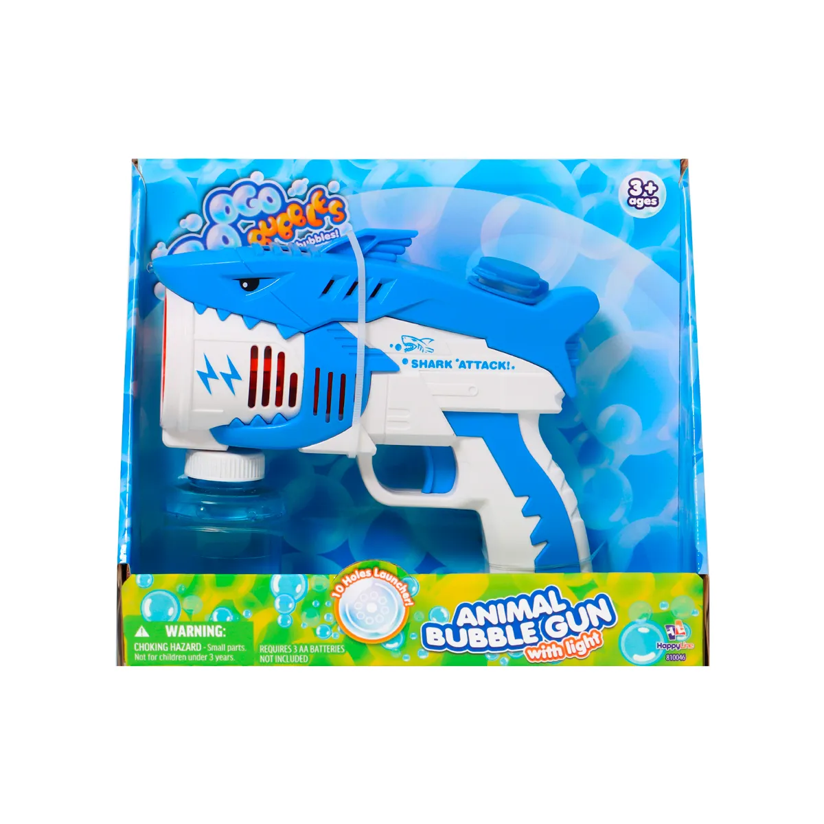 ANIMAL BUBBLE GUN WITH LIGHT - 6