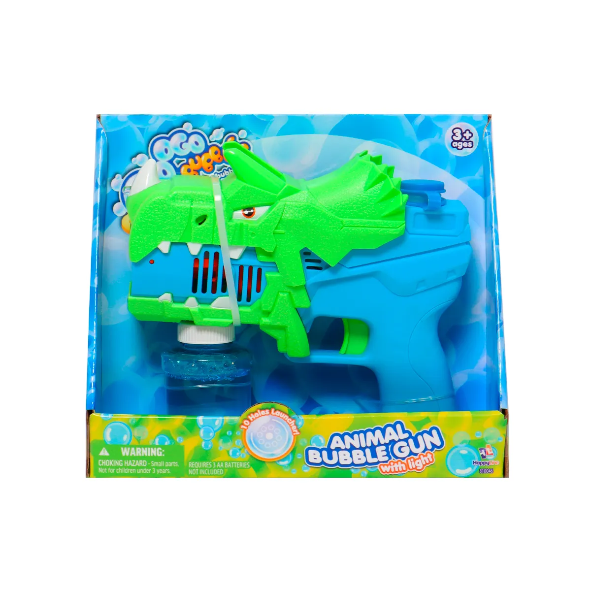 ANIMAL BUBBLE GUN WITH LIGHT - 10