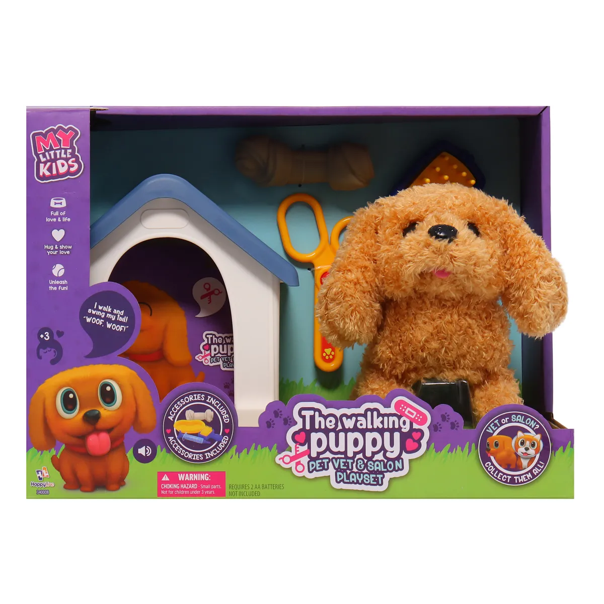 THE WALKING PUPPY PET VET & SALON PLAYSET - 5