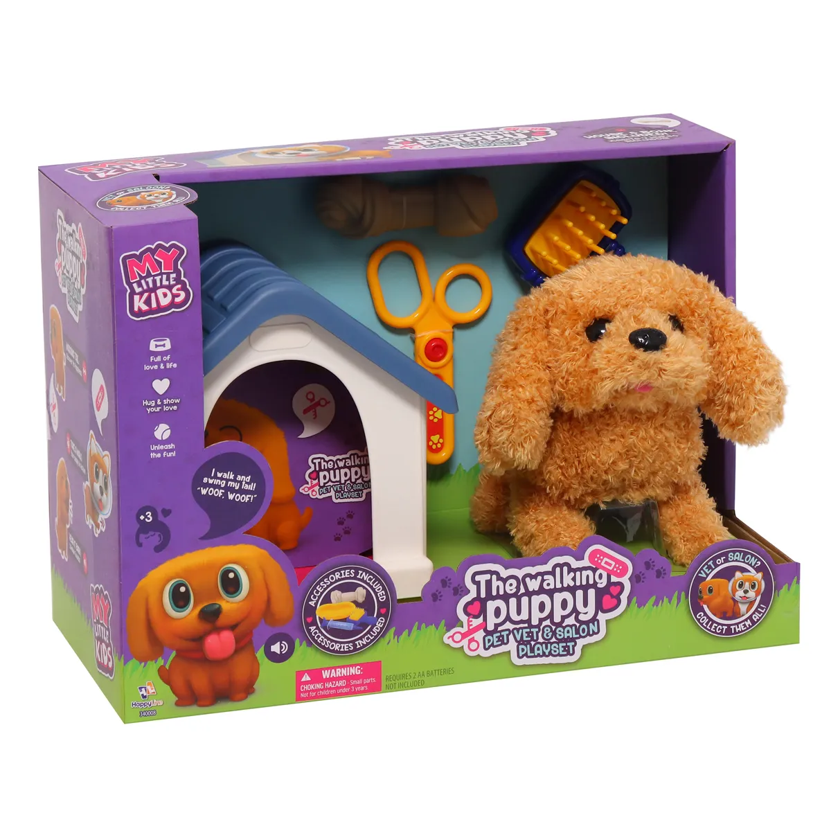 THE WALKING PUPPY PET VET & SALON PLAYSET - 6