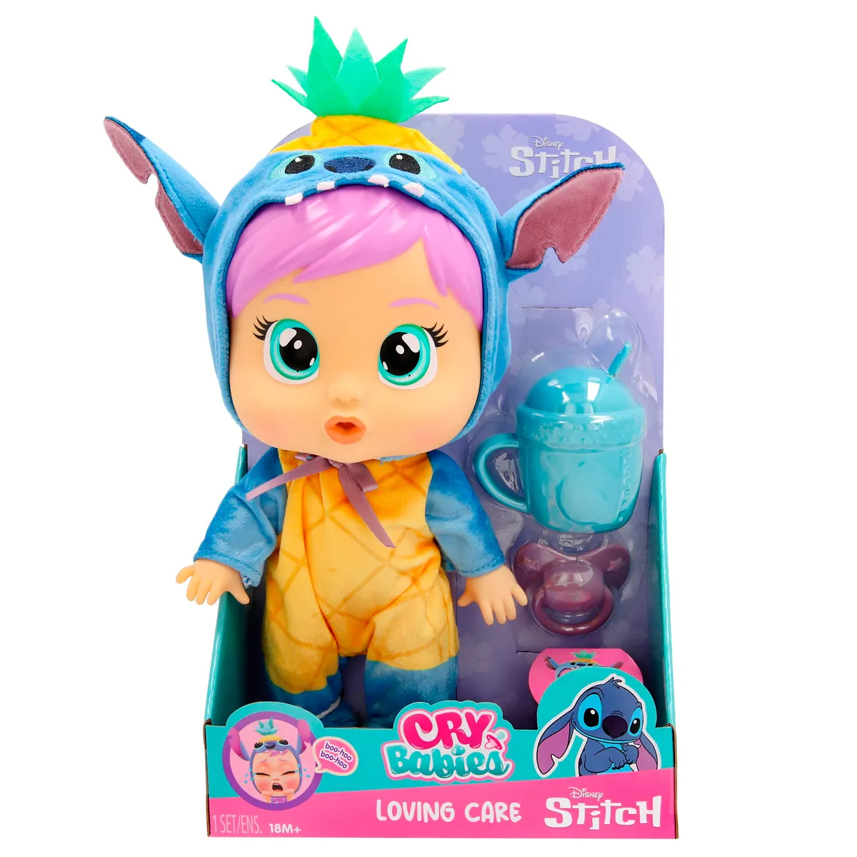 MUÑECA CRY BABIES LOVING CARE STITCH - 1