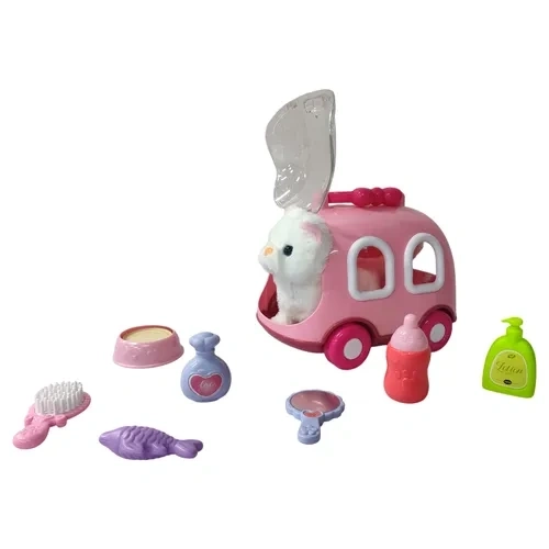 PELUCHE PAWDORABLES GATO CON JAULA ROSADA - 2