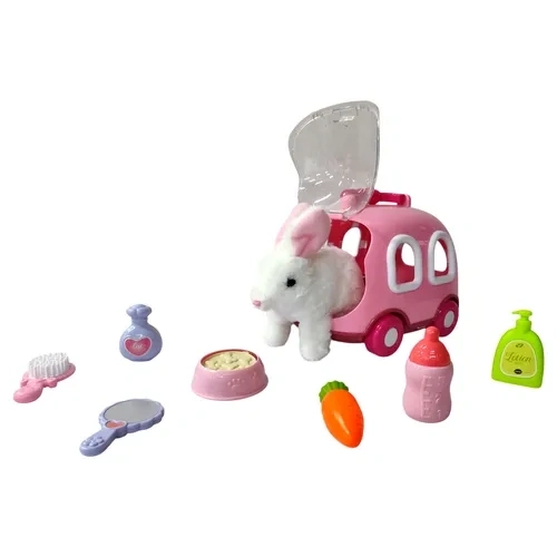 PELUCHE PAWDORABLES CONEJO CON JAULA ROSADA - 2