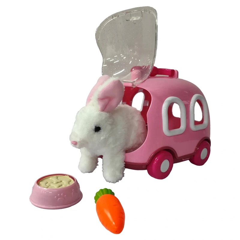 PELUCHE PAWDORABLES CONEJO CON JAULA ROSADA - 3