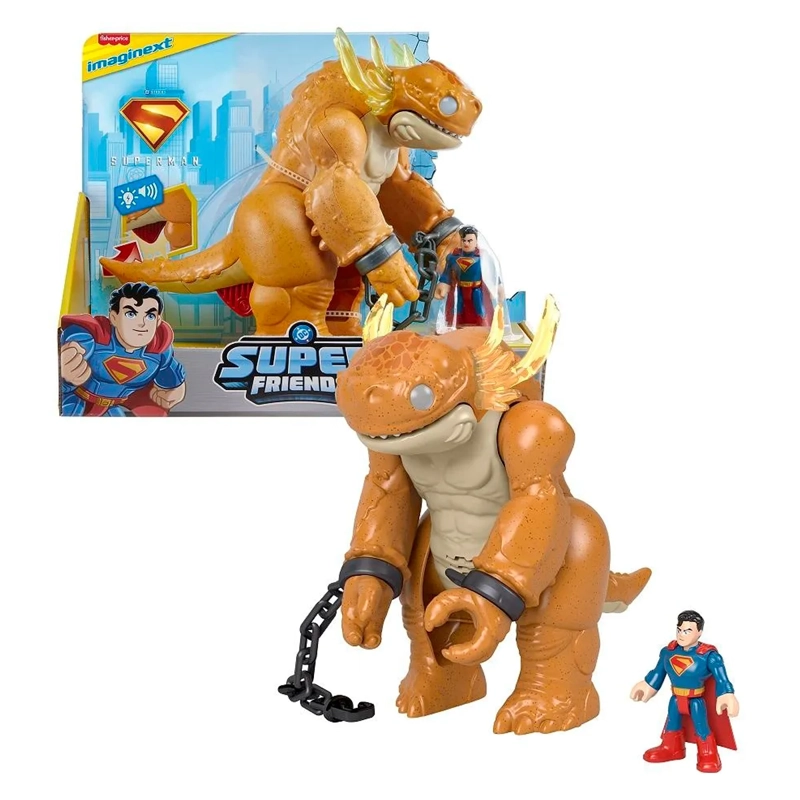 IMAGINEXT DC SUPER FRIENDS FIGURA ACCIÓN SUPERMAN Y KAIJU - 1