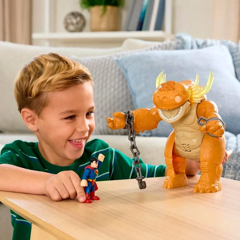 IMAGINEXT DC SUPER FRIENDS FIGURA ACCIÓN SUPERMAN Y KAIJU - 3