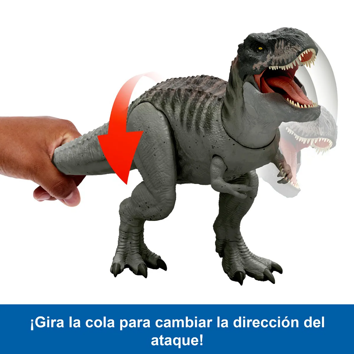 JURASSIC WORLD DINOSAURIO REBIRTH T-REX MORDIDA DESTRUCTORA - 7