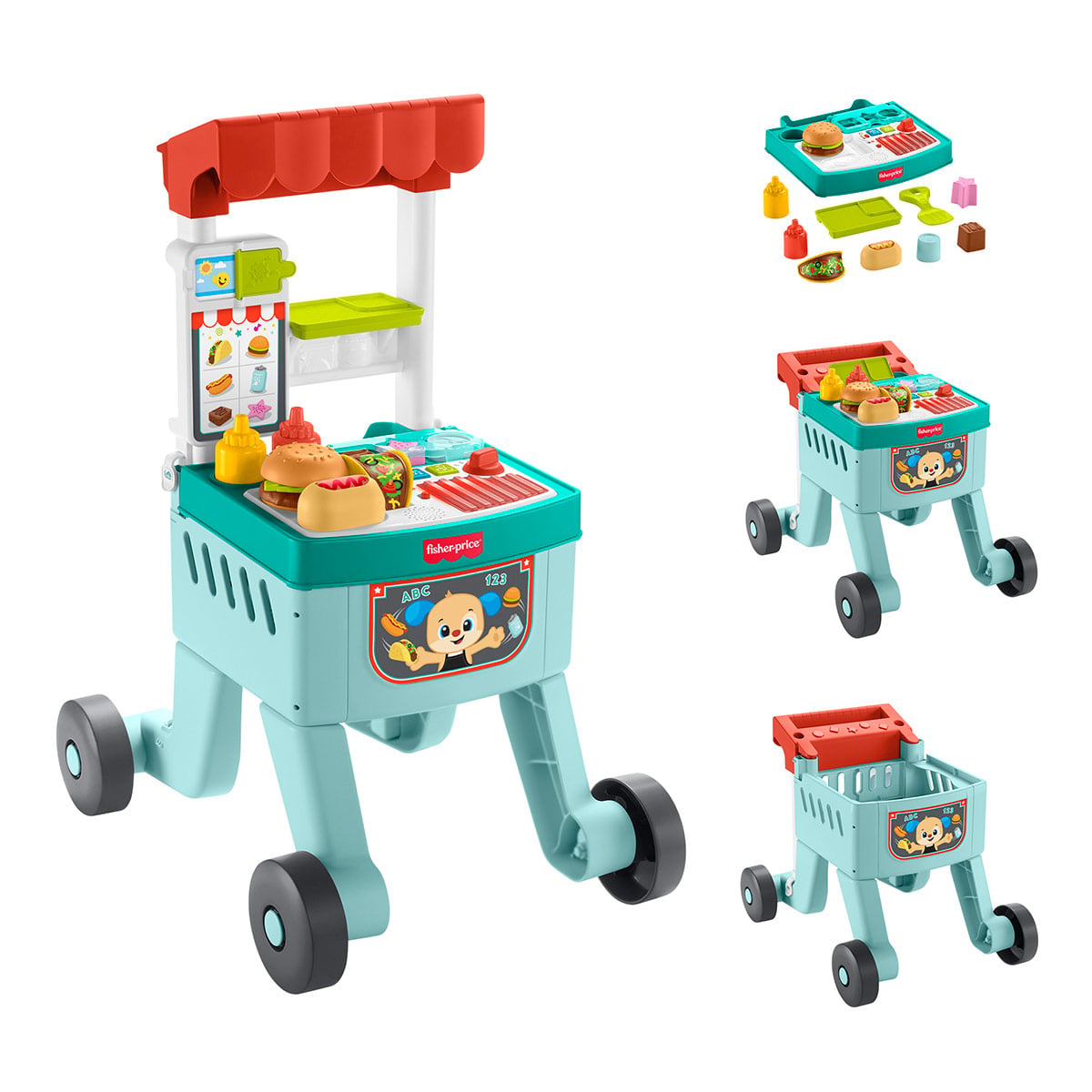 ANDADERA 4 EN 1 FISHER PRICE CARRO DE SNACKS - 4