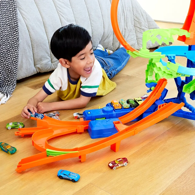 HOT WHEELS STUNT TRACKS PISTA DE JUGUETE MULTI-CHOQUE AÉREO - 1