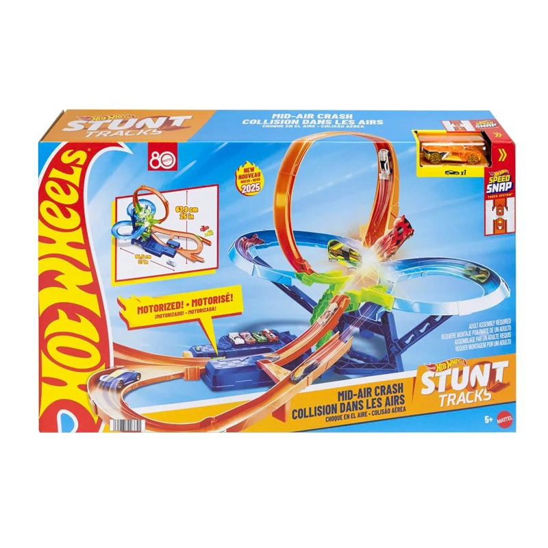 HOT WHEELS STUNT TRACKS PISTA DE JUGUETE MULTI-CHOQUE AÉREO - 2