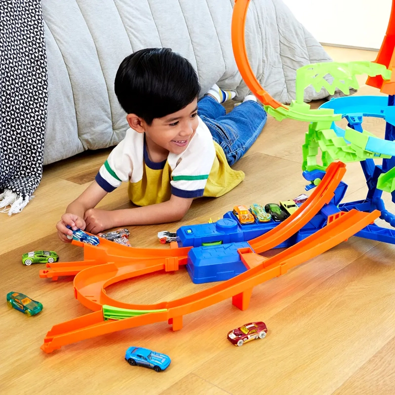 HOT WHEELS STUNT TRACKS PISTA DE JUGUETE MULTI-CHOQUE AÉREO - 6
