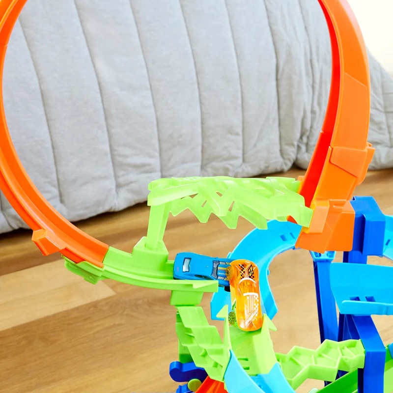 HOT WHEELS STUNT TRACKS PISTA DE JUGUETE MULTI-CHOQUE AÉREO - 8