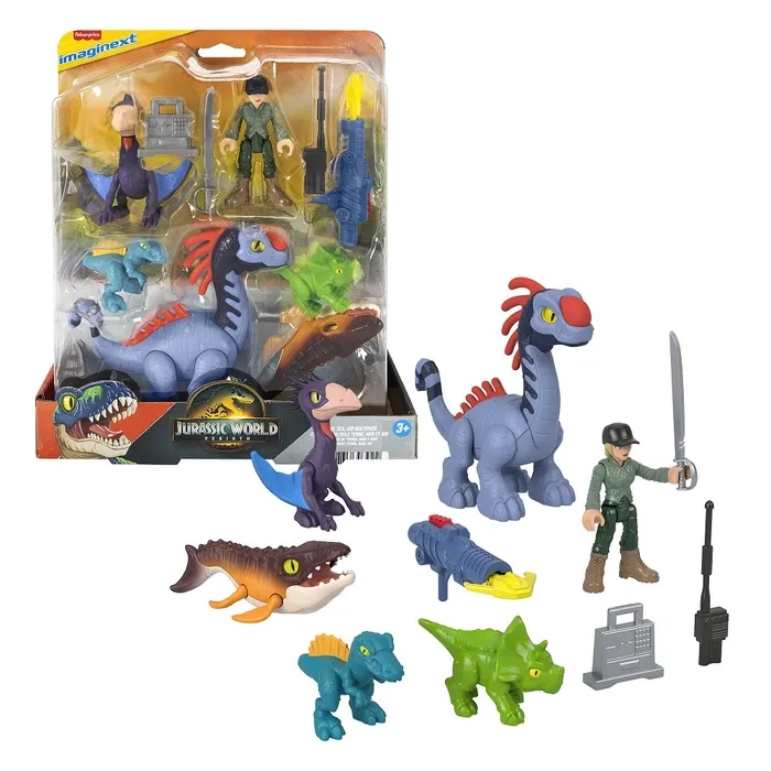 FIGURA ACCIÓN IMAGINEXT PACK DINOS TIERRA, AIRE Y MAR - 1