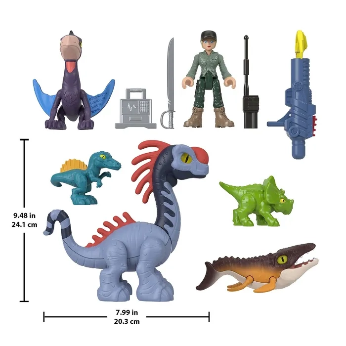 FIGURA ACCIÓN IMAGINEXT PACK DINOS TIERRA, AIRE Y MAR - 4